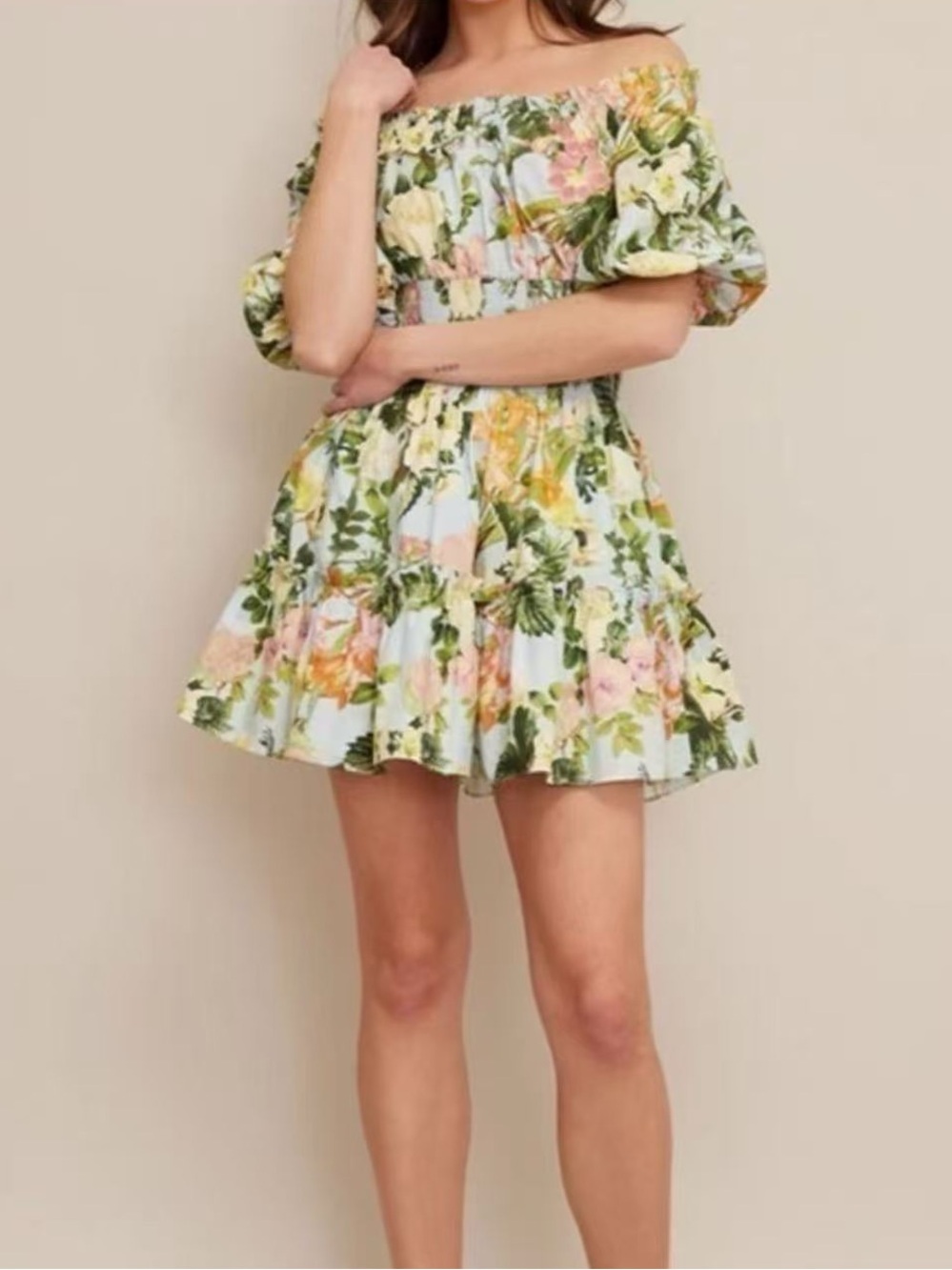 Cara Cara Sally Dress in Light Blue Kingston Floral *NEW*